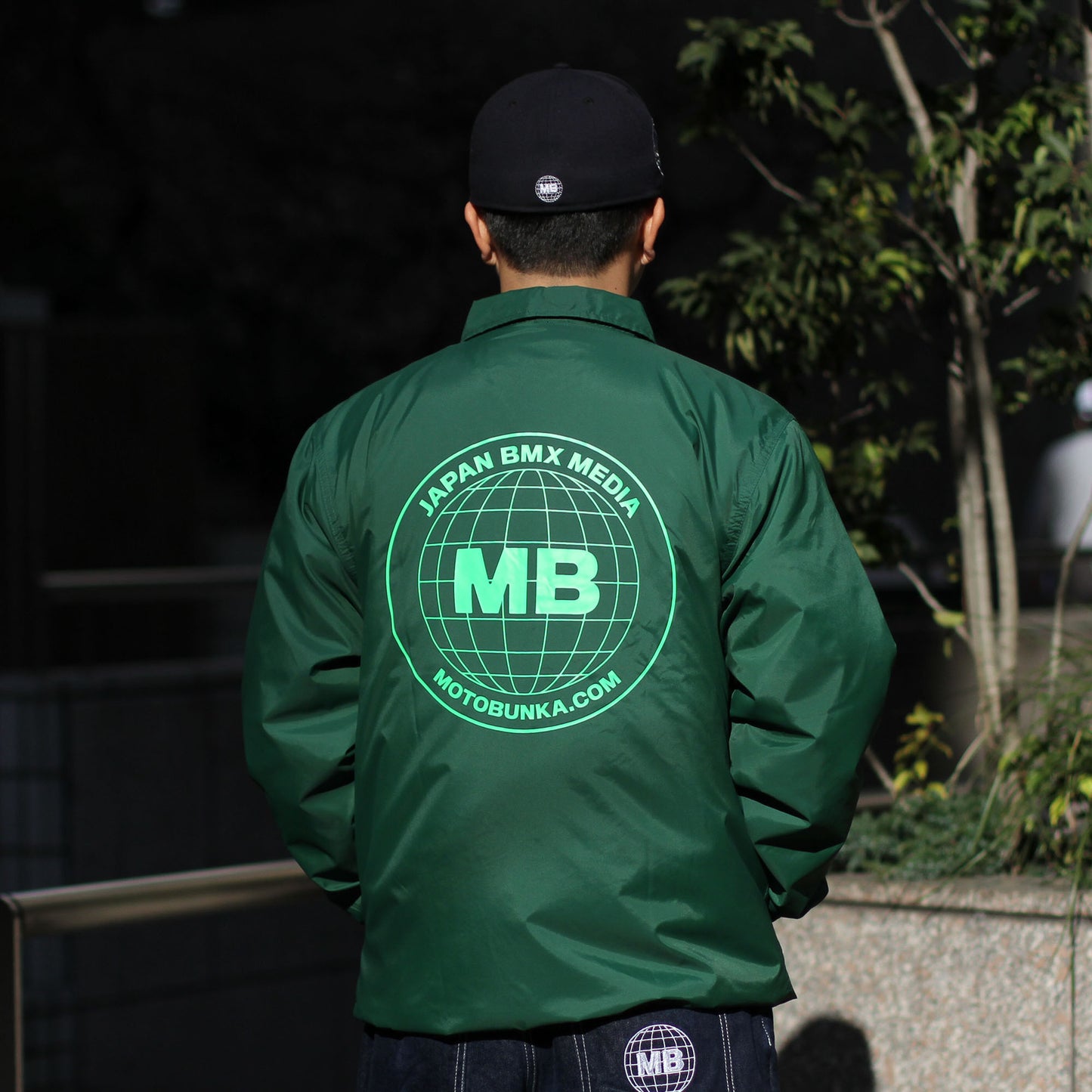 MOTO-BUNKA - Box Logo JBM Coach Jacket/Green