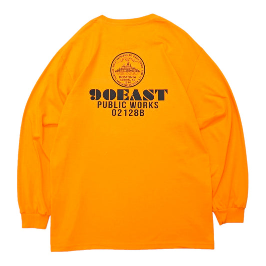 90EAST - Works LS T-Shirt/Orange