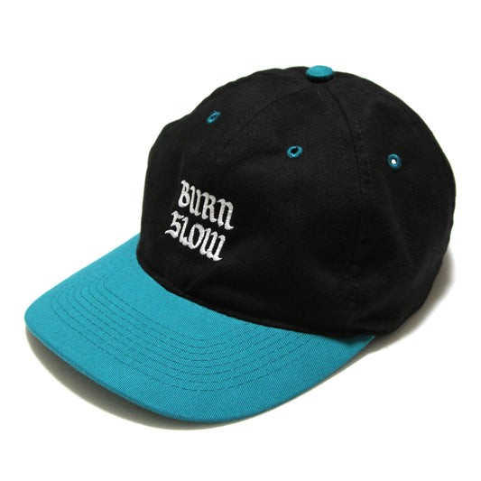 BURN SLOW - Brush Logo Cap/Black-Jade