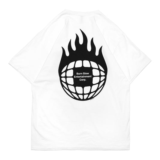 BURN SLOW - Entertainer Pocket T-Shirt/White