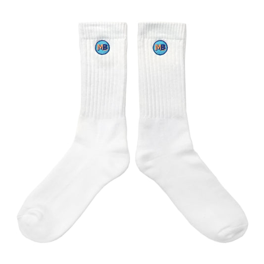 MOTO-BUNKA - MB Circle Logo Socks/White