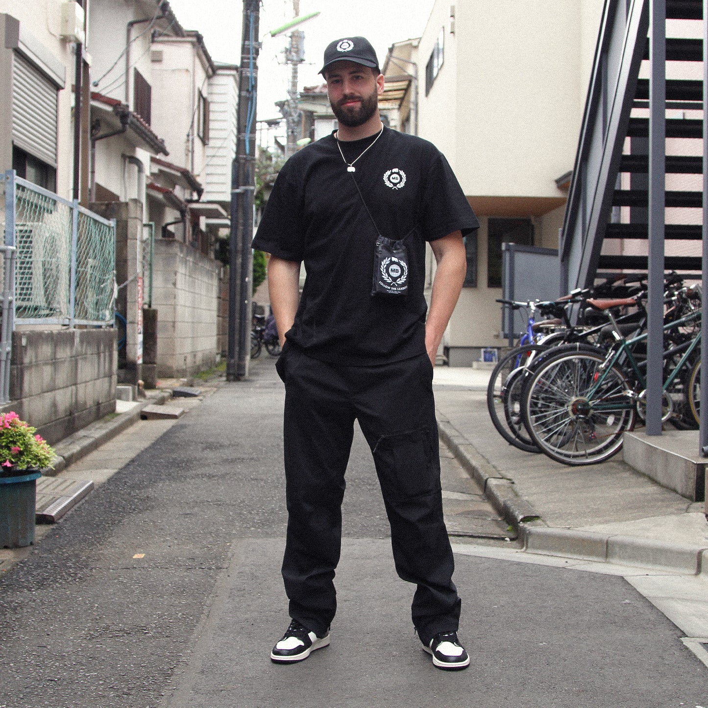 MOTO-BUNKA X FTL - Leaders Crest T-Shirt/Black