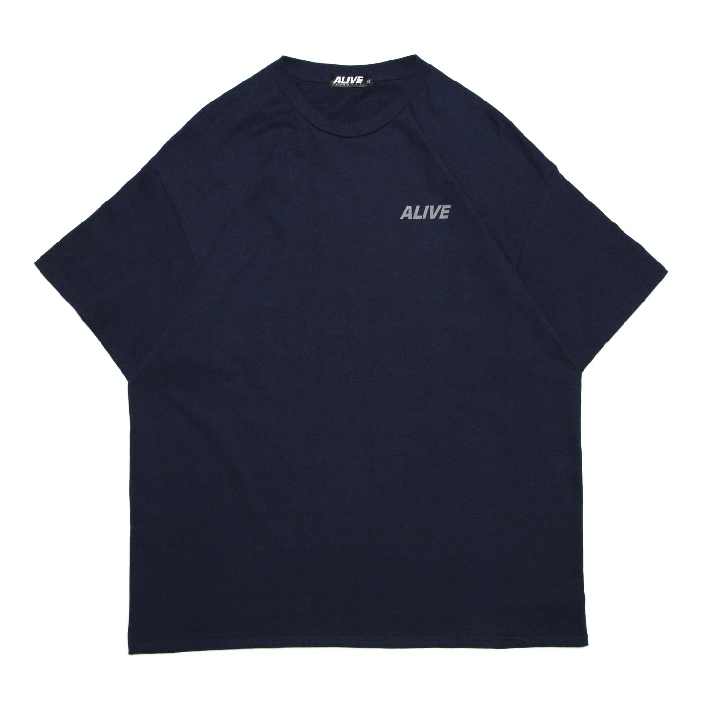 ALIVE INDUSTRY - 22 Logo T-Shirt/Navy