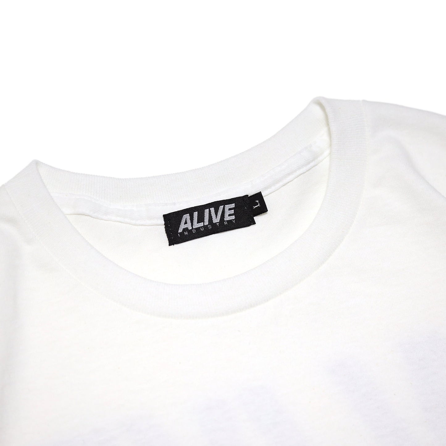 ALIVE INDUSTRY - 22 Logo T-Shirt/White