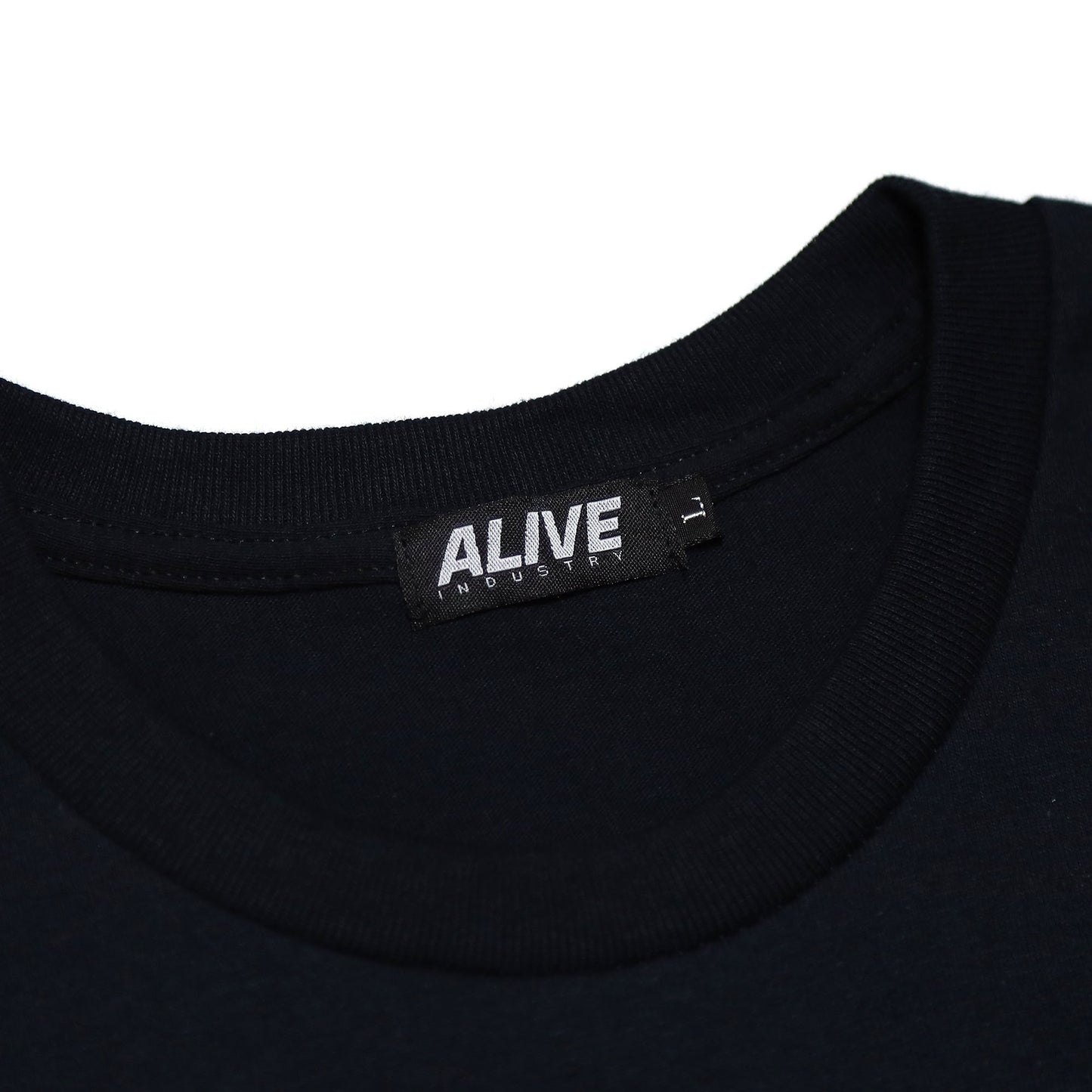 ALIVE INDUSTRY - Throw Up T-Shirt/Black