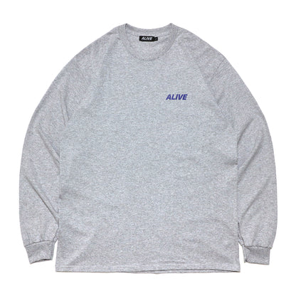 ALIVE INDUSTRY - 22 Logo LS T-Shirt/Grey