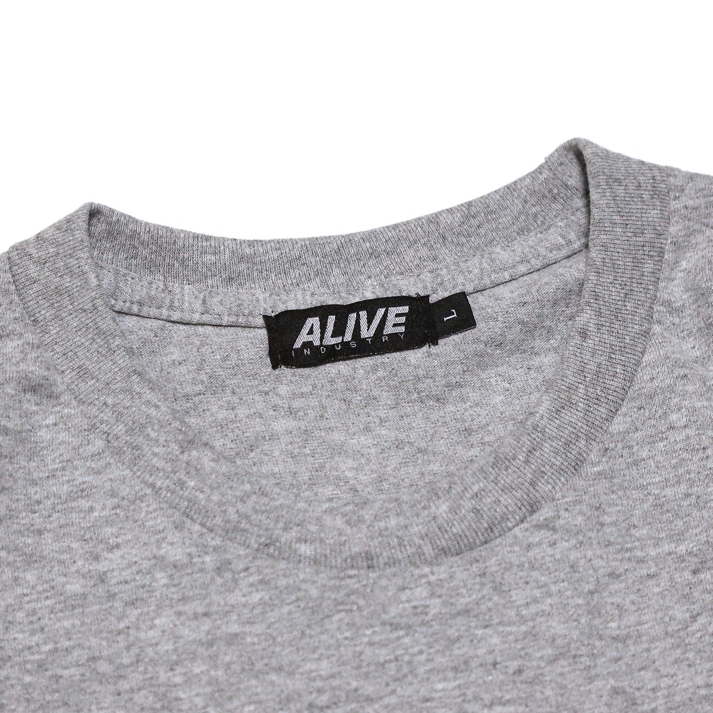 ALIVE INDUSTRY - 22 Logo LS T-Shirt/Grey
