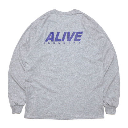 ALIVE INDUSTRY - 22 Logo LS T-Shirt/Grey
