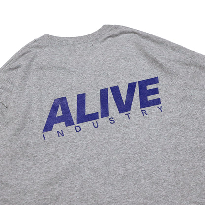 ALIVE INDUSTRY - 22 Logo LS T-Shirt/Grey