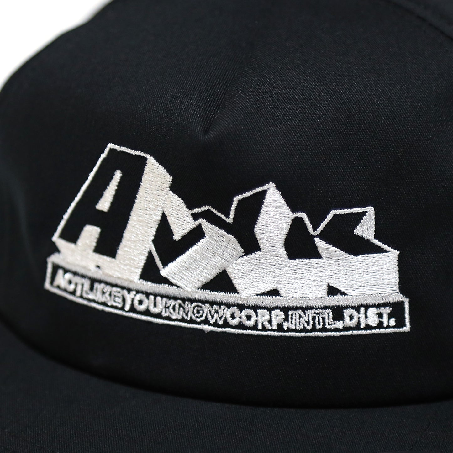 ALYK - Corp Embroidered 5 Panel Cap/Black