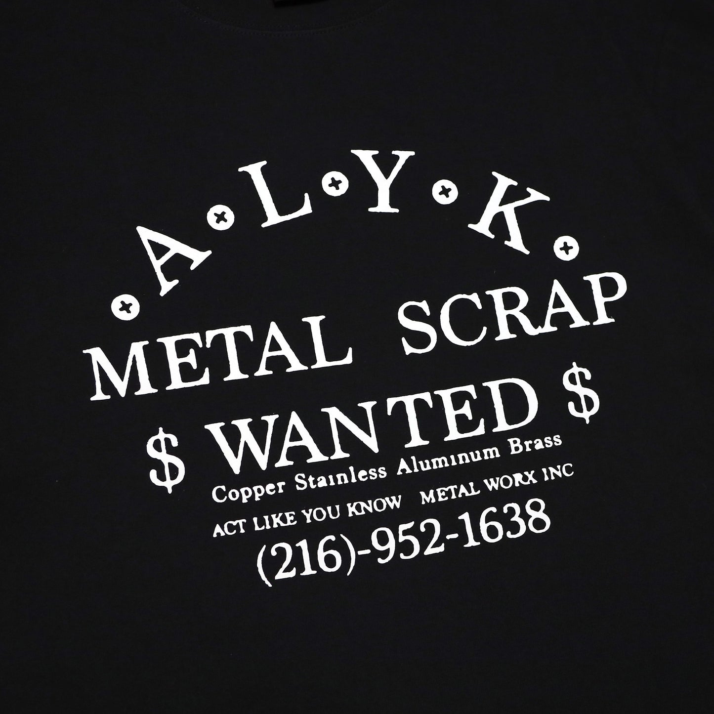 ALYK - Wanted T-Shirt/Black