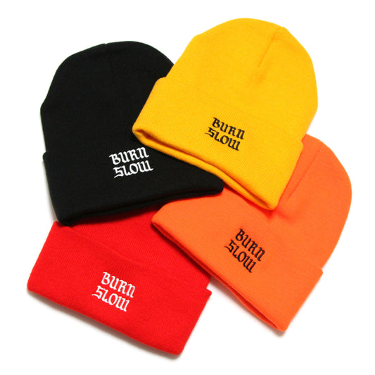 BURN SLOW - Brush Logo Embroidery Beanie