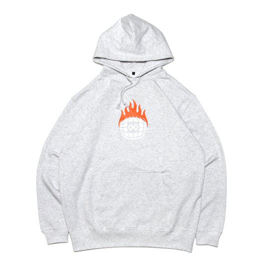 BURN SLOW - Globe 23 Hoodie/Light Steel