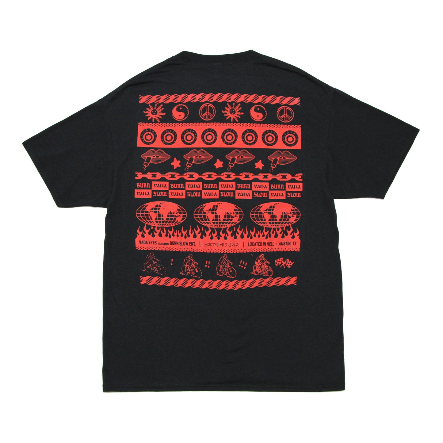 BURN SLOW - Repeater Logo T-Shirt/Black