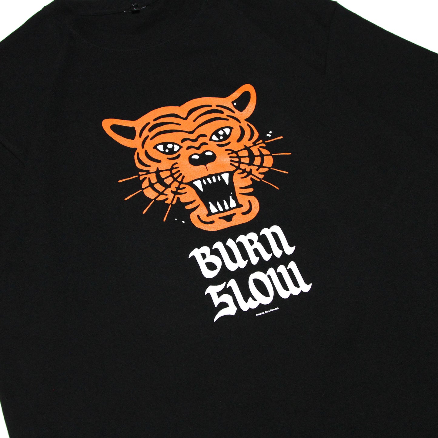BURN SLOW - Sketchy Tiger T-shirt/Black