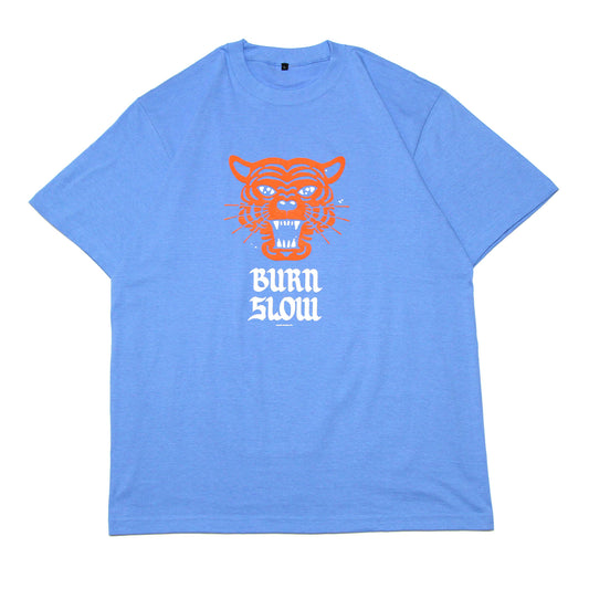 BURN SLOW - Sketchy Tiger T-shirt/China Blue