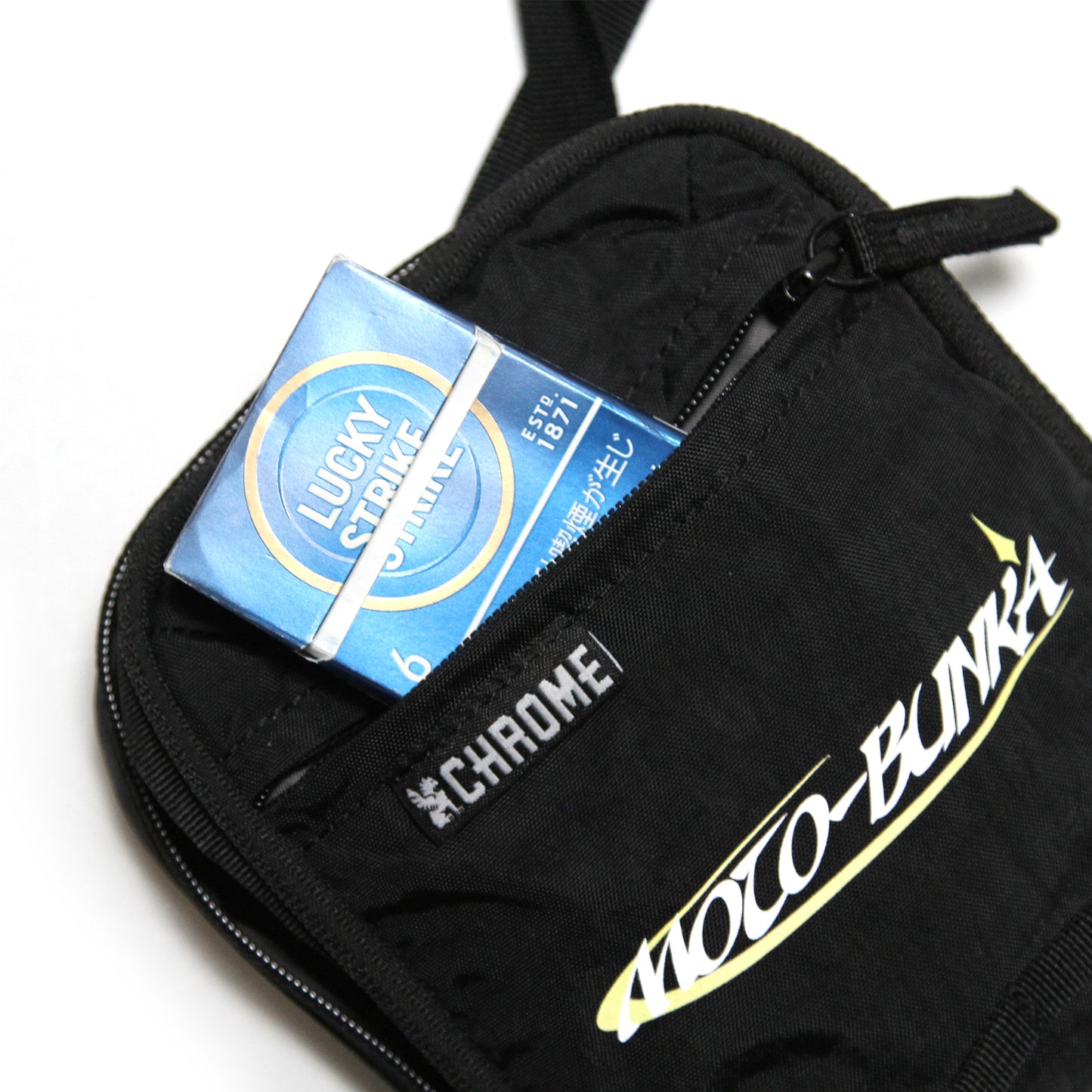 CHROME X MOTO-BUNKA - Reflector Pack Pouch/Black