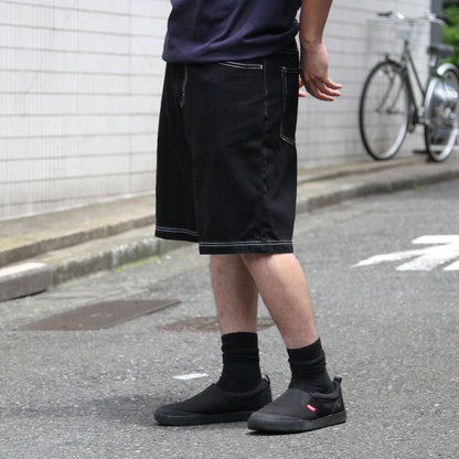 CULT X HEAVIES - Collaboration Denim Shorts/Black