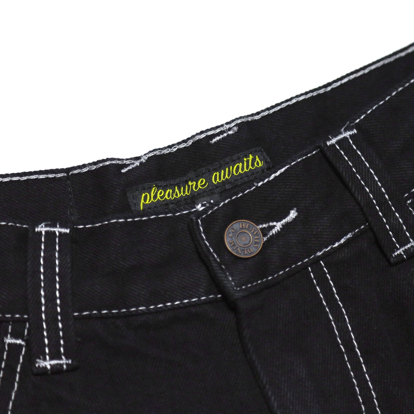 CULT X HEAVIES - Collaboration Denim Shorts/Black