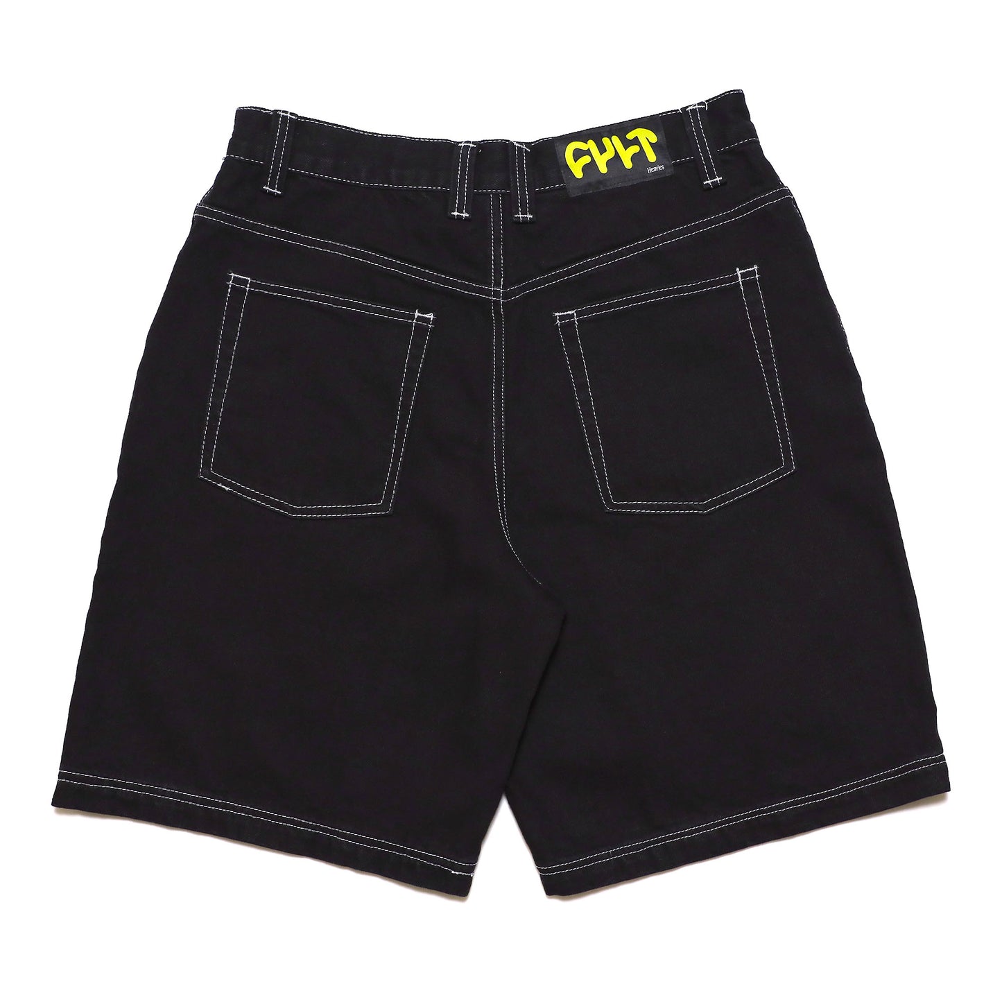 CULT X HEAVIES - Collaboration Denim Shorts/Black