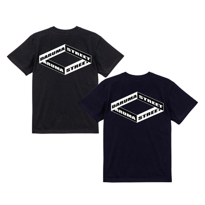 [予約] DARUMA STREET - Box Logo T-Shirt/Black/Navy