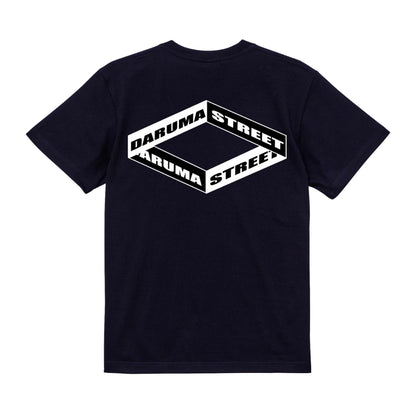 [予約] DARUMA STREET - Box Logo T-Shirt/Black/Navy