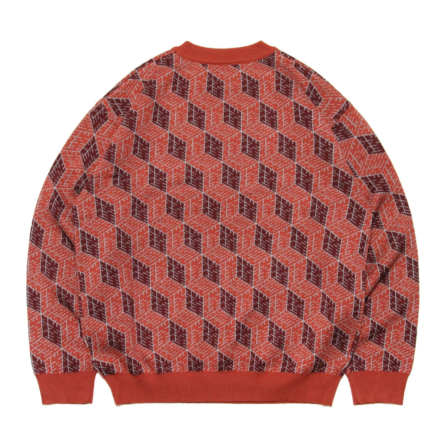 DARUMA STREET - Cube Logo Sweater/Brown