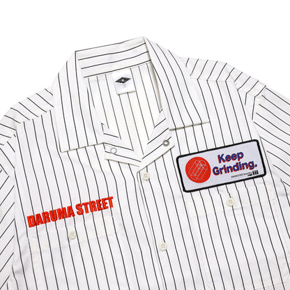 DARUMA STREET - Grind Work Shirt/White