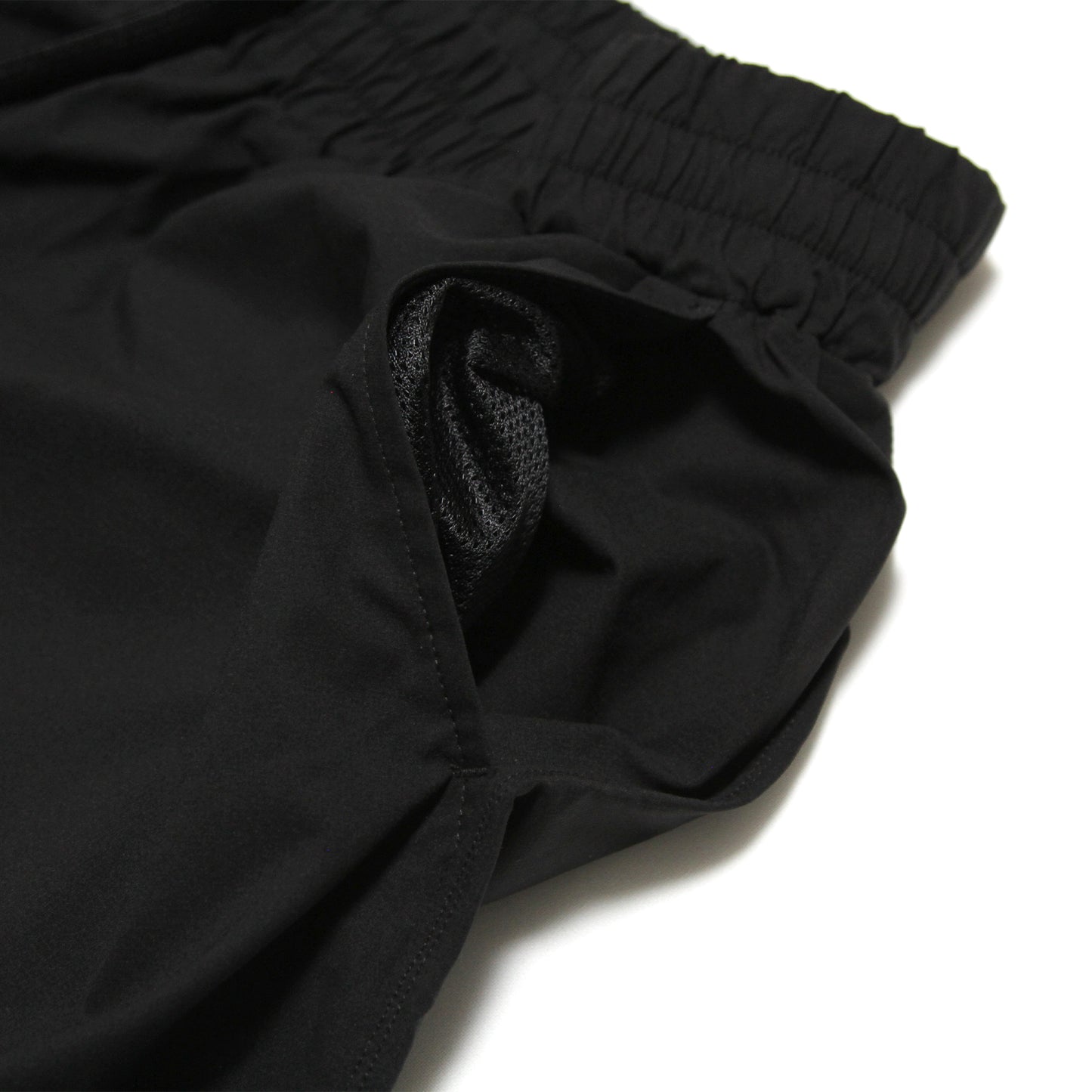 DARUMA STREET - Logo Embroidery Micro Ripstop Shorts/Black