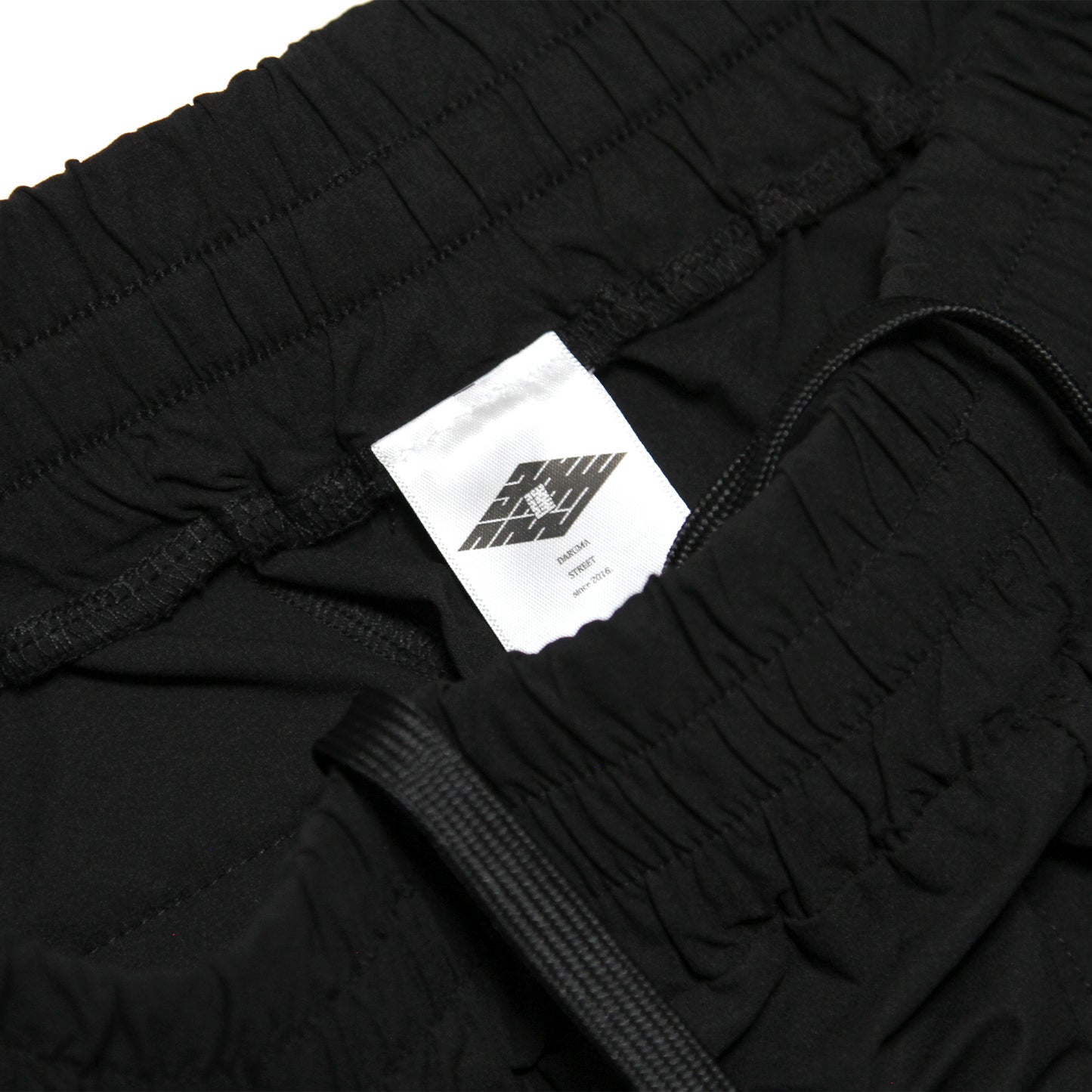 DARUMA STREET - Logo Embroidery Micro Ripstop Shorts/Black