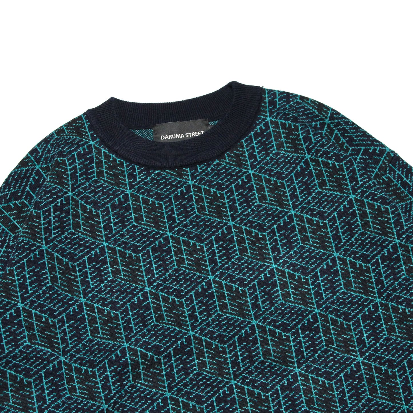 DARUMA STREET - Cube Logo Sweater/Green