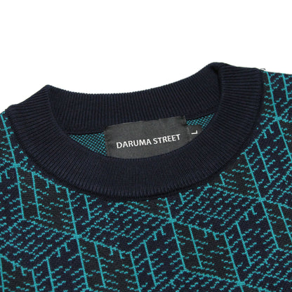 DARUMA STREET - Cube Logo Sweater/Green