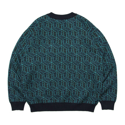 DARUMA STREET - Cube Logo Sweater/Green