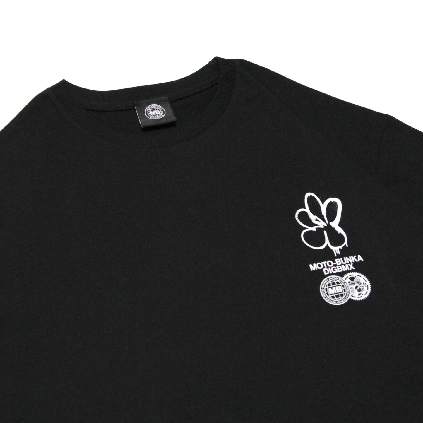 DIG BMX x MOTO-BUNKA - Blossom T-Shirt/Black