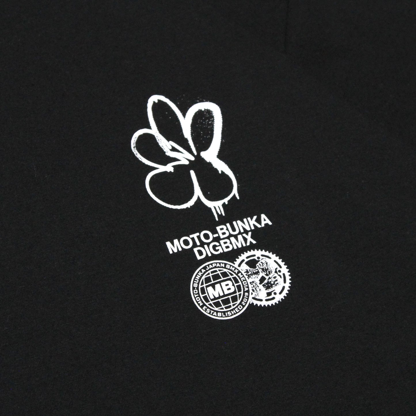 DIG BMX x MOTO-BUNKA - Blossom T-Shirt/Black