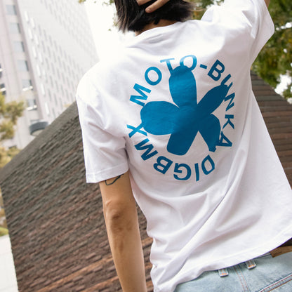 DIG BMX x MOTO-BUNKA - Cherry T-Shirt/White