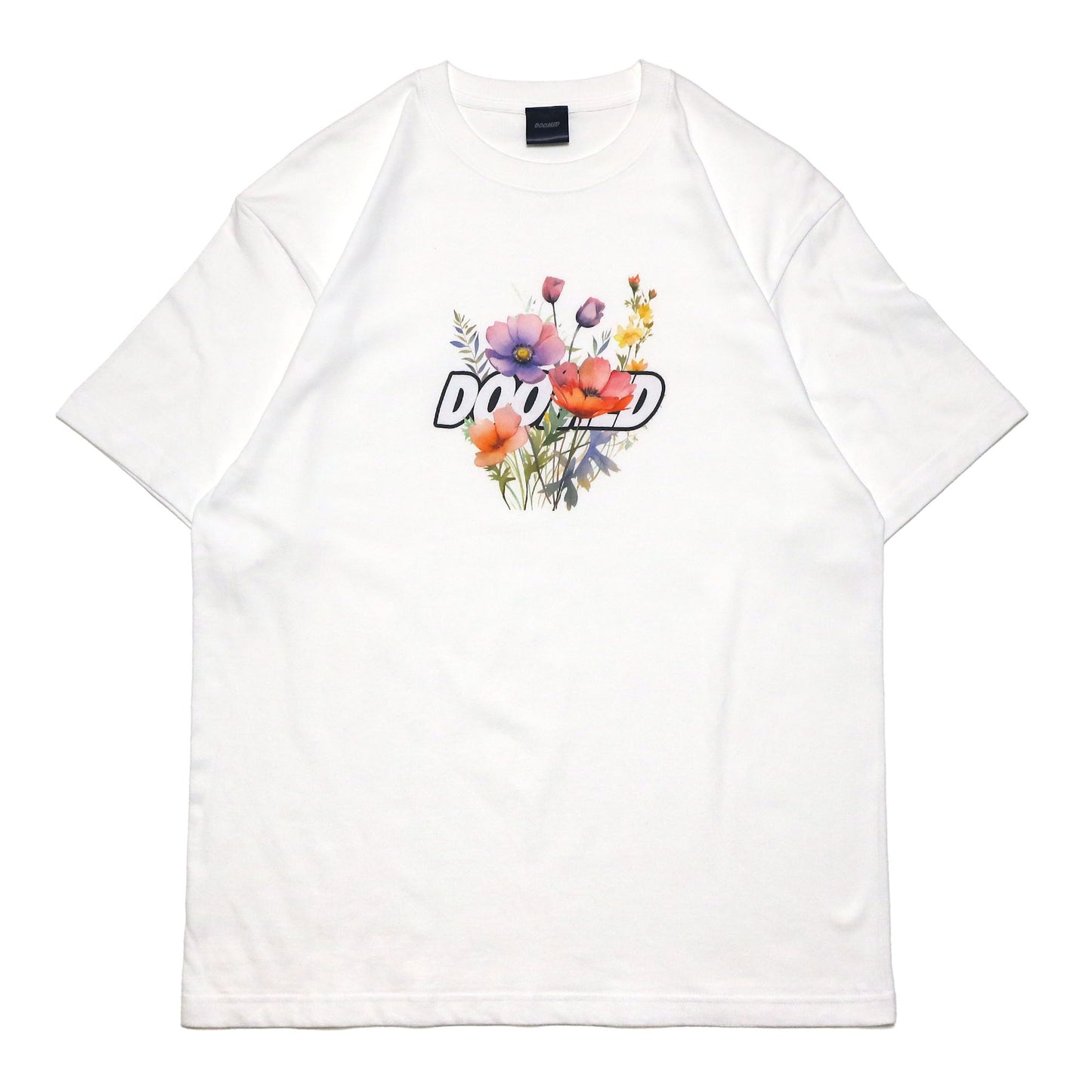 DOOMED - Blossom Tee/White