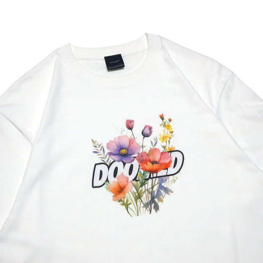 DOOMED - Blossom Tee/White