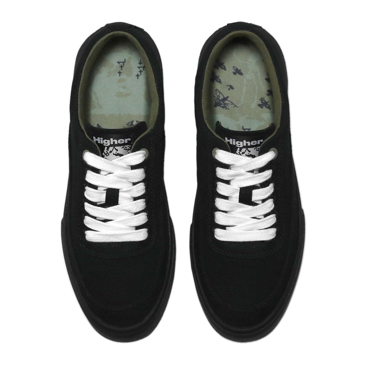 HIGHER FOOTWEAR - Crypt Full Lace Canvas/Black