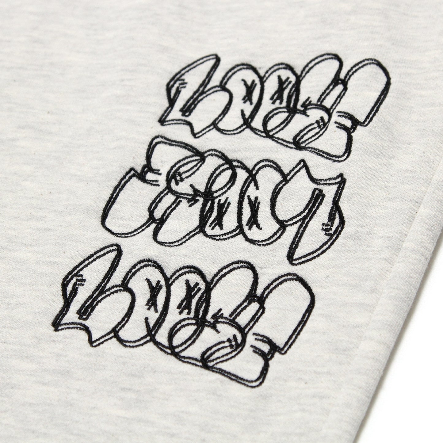 LOOSE - Embroidery Sweatpants/Light Grey