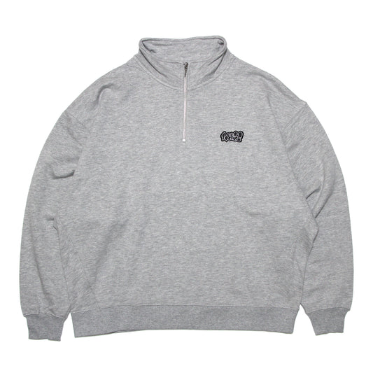 LOOSE - Half Zip Pullover Sweatshirt/Grey