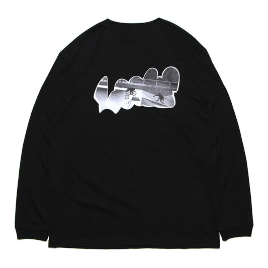 LOOSE - Kazuma Feeble In Photo Long Sleeve T-Shirt/Black