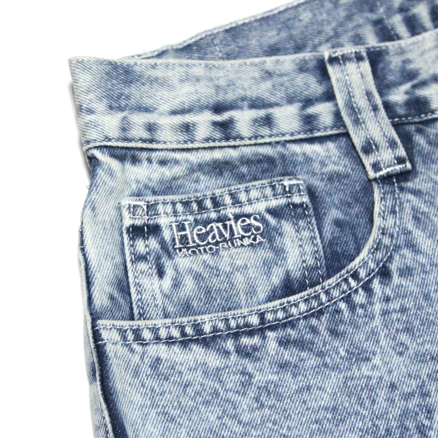 MOTO-BUNKA X HEAVIES - Collaboration Jeans/Chemical Washed Light Blue