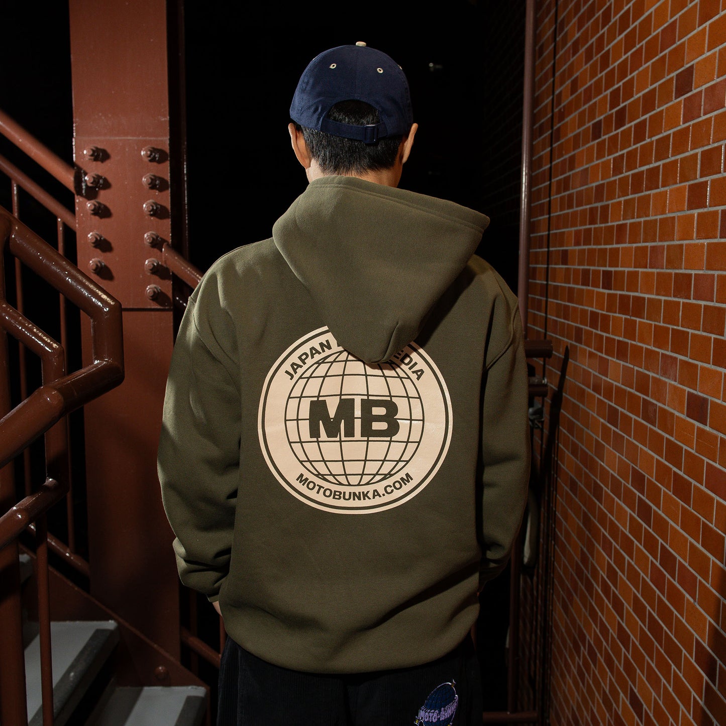 MOTO-BUNKA - 24 JBM Hoodie/Olive-Cream