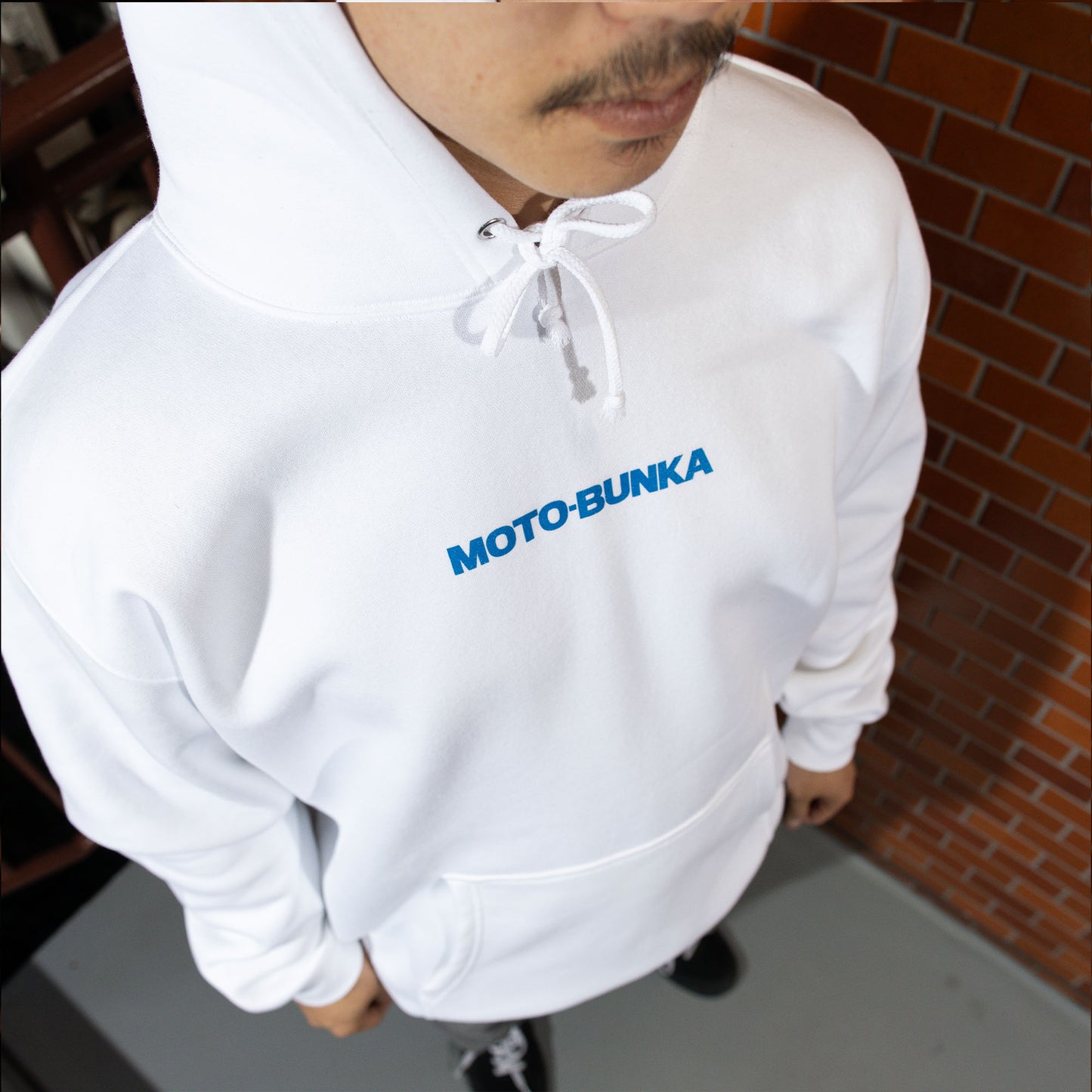 MOTO-BUNKA - 24 JBM Hoodie/White-Blue