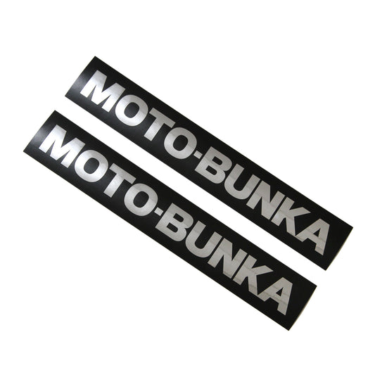 MOTO-BUNKA - Big Text Logo Sticker/Silver