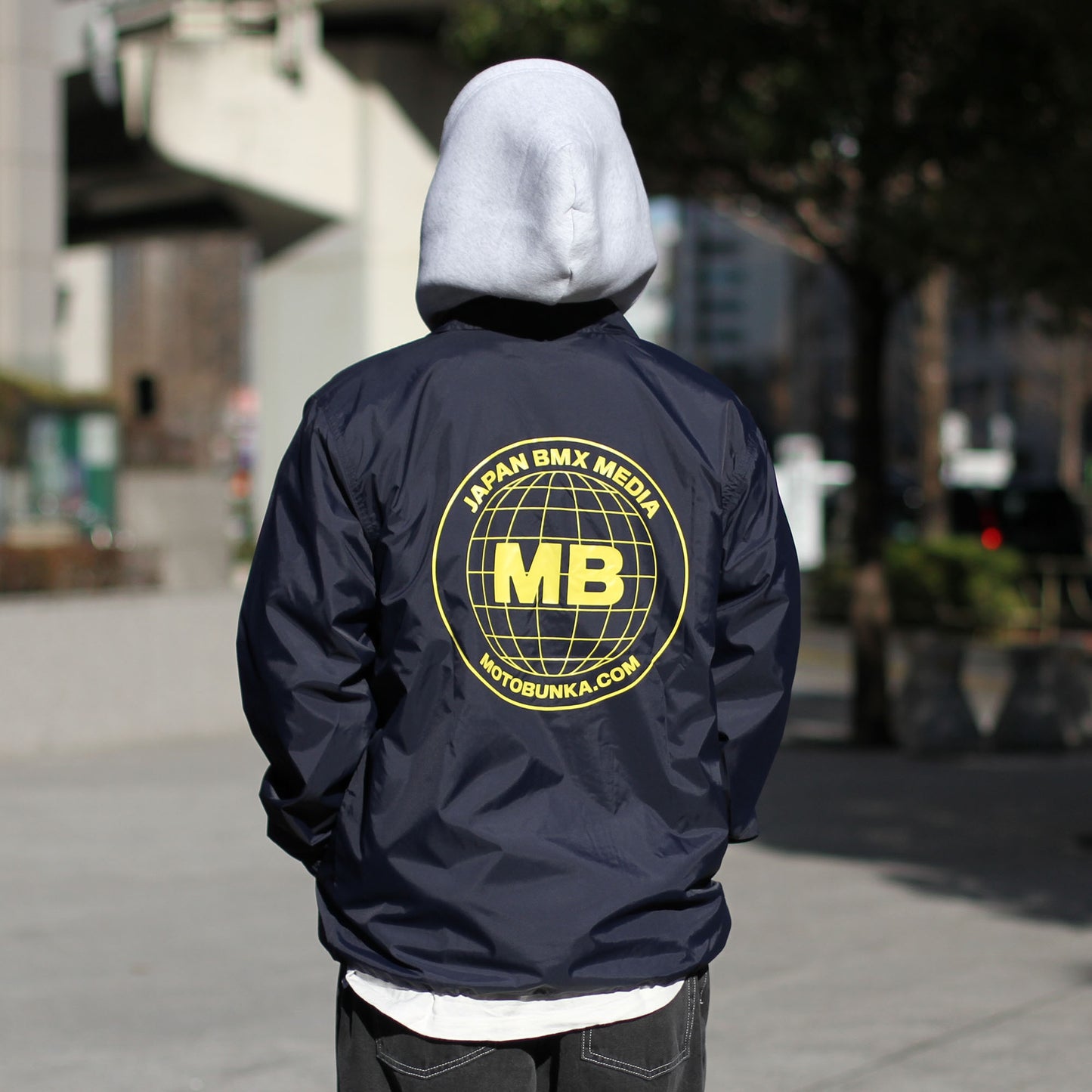 MOTO-BUNKA - Box Logo JBM Coach Jacket/Navy