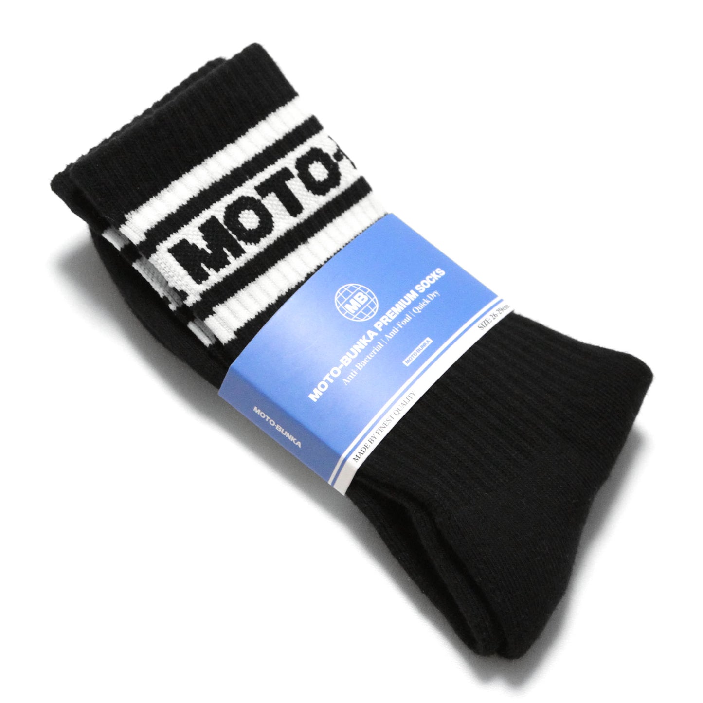 MOTO-BUNKA - Classic Logo Premium Socks/Black