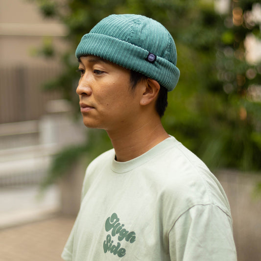 MOTO-BUNKA - Corduroy Roll Cap/Green