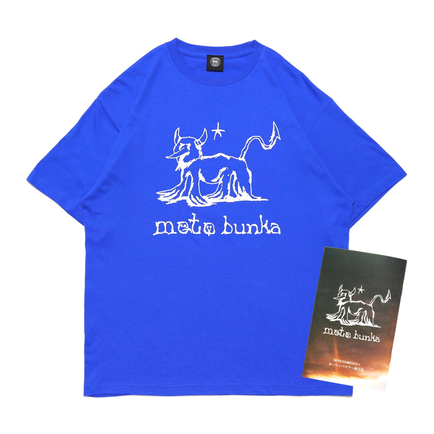 MOTO-BUNKA - Devil Dance T-Shirt/Blue & MOTO文化通信 Vol.3.5 Set